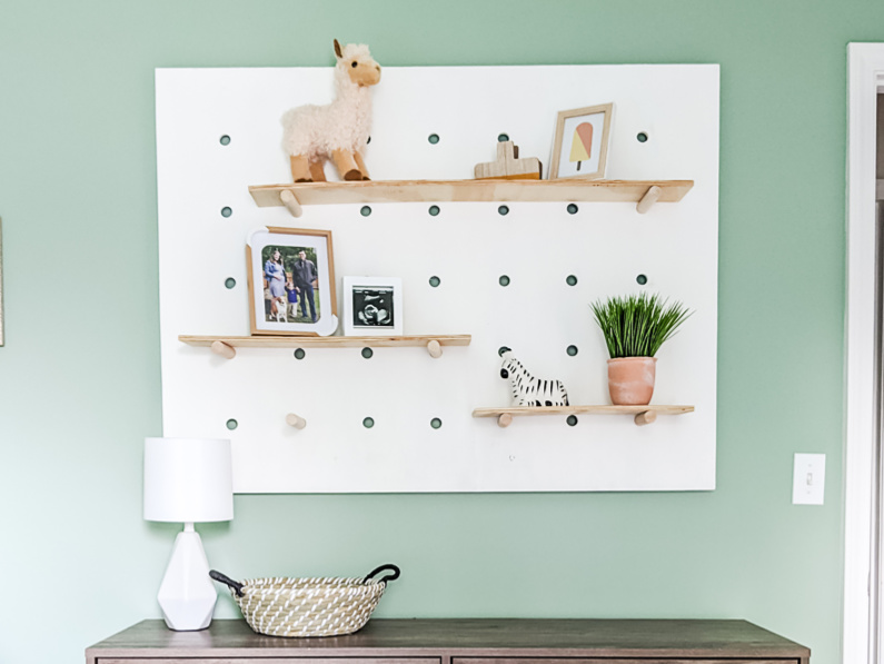 Diy nursery shelves hotsell